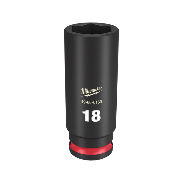 Milwaukee SHOCKWAVE™ 3/8" Drive 18mm Deep 6 Point Impact Socket 49666160 Milwaukee Tool NZ